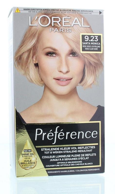 Loreal Preference rosegold 9.23 lichtblond (1 Set) Top Merken Winkel